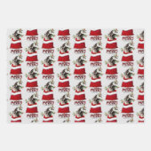 Feuille De Papier Cadeau Sac cadeau Boston Terrier Dog en vacances (Devant 2)