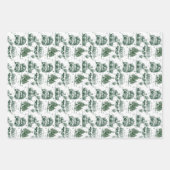 Feuille De Papier Cadeau Sac cadeau de Noël pour voyage de vacances | vert (Devant)