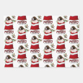 Feuille De Papier Cadeau Sac cadeau Saint Bernard Chien en Chien en Vacance (Devant)