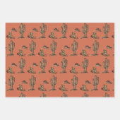 Feuille De Papier Cadeau Saddup First Rodeo Cowboy Retro Woodcut (Devant 2)