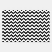 Feuille De Papier Cadeau Safari noir Chevron avec Giraffe d'Art pop (Devant 2)