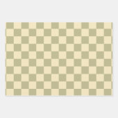 Feuille De Papier Cadeau Sage Checkerboard (Devant 3)
