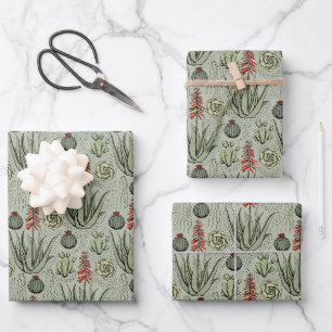 Feuille De Papier Cadeau Sage Élégant, Motif Floral Fleur Orange & Blanche