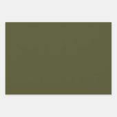 Feuille De Papier Cadeau Sage Green Polka Dots Modern Pattern (Devant 2)