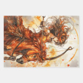 Feuille De Papier Cadeau sagittarius fille zodiac anniversaire (Devant)