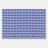 Feuille De Papier Cadeau Sailboats On Striped Sea Pattern (Devant)