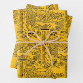 Feuille De Papier Cadeau Saint Christophe catholique romain (En situation)