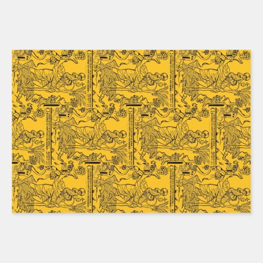 Feuille De Papier Cadeau Saint Christophe catholique romain (Devant)