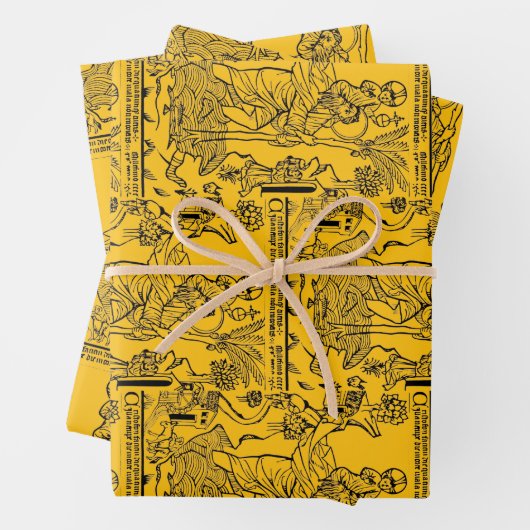 Feuille De Papier Cadeau Saint Christopher (En situation)