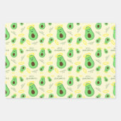 Feuille De Papier Cadeau Saint-Guacamole mignon avocat (Devant)
