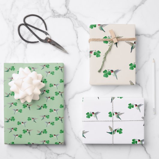 Feuille De Papier Cadeau Saint-Patrick (Recto)