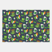 Feuille De Papier Cadeau Saint Patrick festif (Devant 2)