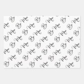 Feuille De Papier Cadeau Saint Valentin (Devant)