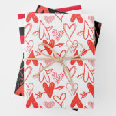 Feuille De Papier Cadeau Saint Valentin (En situation)