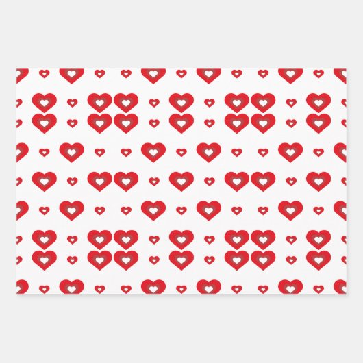 Feuille De Papier Cadeau Saint Valentin (Devant)