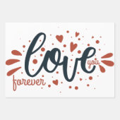 Feuille De Papier Cadeau Saint Valentin (Devant 3)