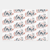 Feuille De Papier Cadeau Saint Valentin (Devant)