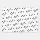 Feuille De Papier Cadeau Saint Valentin (Devant)