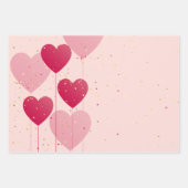 Feuille De Papier Cadeau Saint Valentin (Devant 3)