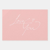 Feuille De Papier Cadeau Saint Valentin (Devant 2)