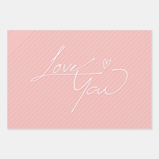 Feuille De Papier Cadeau Saint Valentin (Devant 2)