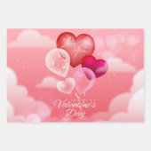 Feuille De Papier Cadeau Saint Valentin (Devant)