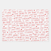 Feuille De Papier Cadeau Saint Valentin (Devant)