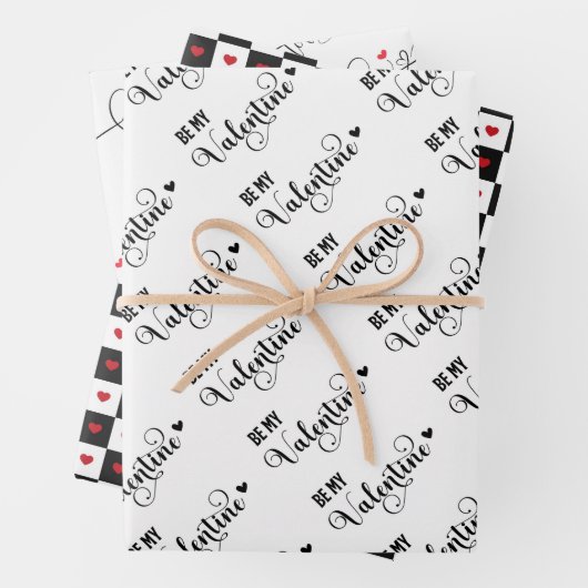 Feuille De Papier Cadeau Saint Valentin (En situation)