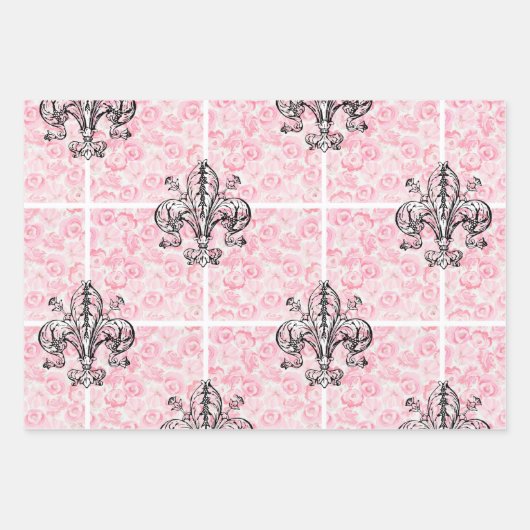 Feuille De Papier Cadeau Saint-Valentin. (Devant 3)