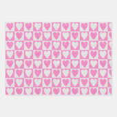 Feuille De Papier Cadeau Saint-Valentin Anniversaire Rose Blanc Paillettes  (Devant 2)