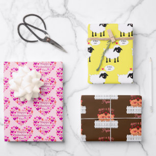 Feuille De Papier Cadeau Saint-Valentin Caprice