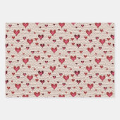 Feuille De Papier Cadeau Saint Valentin Cat Tails of Love (Devant 2)