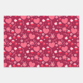 Feuille De Papier Cadeau Saint-Valentin Chocolat Cupcakes Fraises (Devant 2)