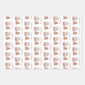 Feuille De Papier Cadeau Saint Valentin Chouettes mignonnes (Devant)