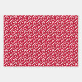 Feuille De Papier Cadeau Saint-Valentin Coeurs de dentelle jetés (Devant)