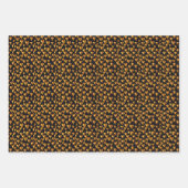 Feuille De Papier Cadeau Saint Valentin Coeurs d'or de l'amour (Devant 2)