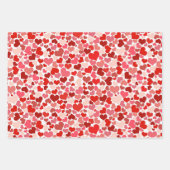 Feuille De Papier Cadeau Saint Valentin Coeurs Parfait Taille 3 petits cade (Devant 2)