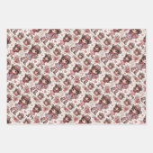 Feuille De Papier Cadeau Saint Valentin Cowboy & Cowgirl (Devant 2)