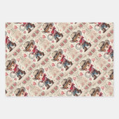 Feuille De Papier Cadeau Saint Valentin Cowboy & Cowgirl (Devant)