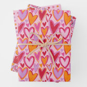 Feuille De Papier Cadeau Saint-Valentin / Ensemble cadeau d'amour (En situation)