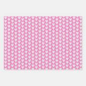 Feuille De Papier Cadeau Saint Valentin Mariage rose blanc Parties scintill (Devant 2)