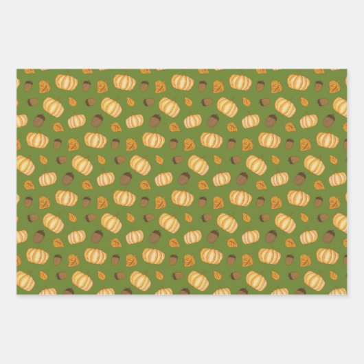 Feuille De Papier Cadeau Saison automne/automne (Devant)