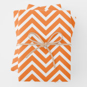 Feuille De Papier Cadeau Saison automne Chevron Motif (En situation)