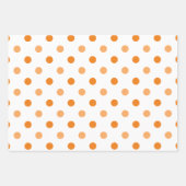 Feuille De Papier Cadeau Saison automne Polka Motif (Devant)