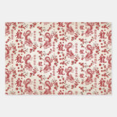 Feuille De Papier Cadeau Sakura Tree Blossom et Symbole du dragon (Devant 2)