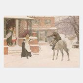 Feuille De Papier Cadeau Salutation au facteur par Robert Walker Macbeth (Devant)