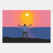 Feuille De Papier Cadeau Salutation au soleil (Devant 2)