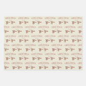 Feuille De Papier Cadeau Salutations du pôle Nord (Devant 2)