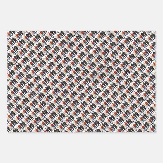 Feuille De Papier Cadeau Same Different Costume (Devant 2)