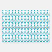 Feuille De Papier Cadeau Samoyed Winter Holiday Diamond Motif (Devant 2)